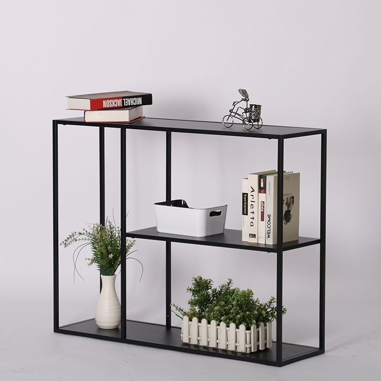 console table metal side table entrance console table narrow console table with storage shelf 